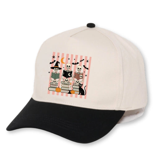 Reading Skeletons - Halloween Bookish Hat