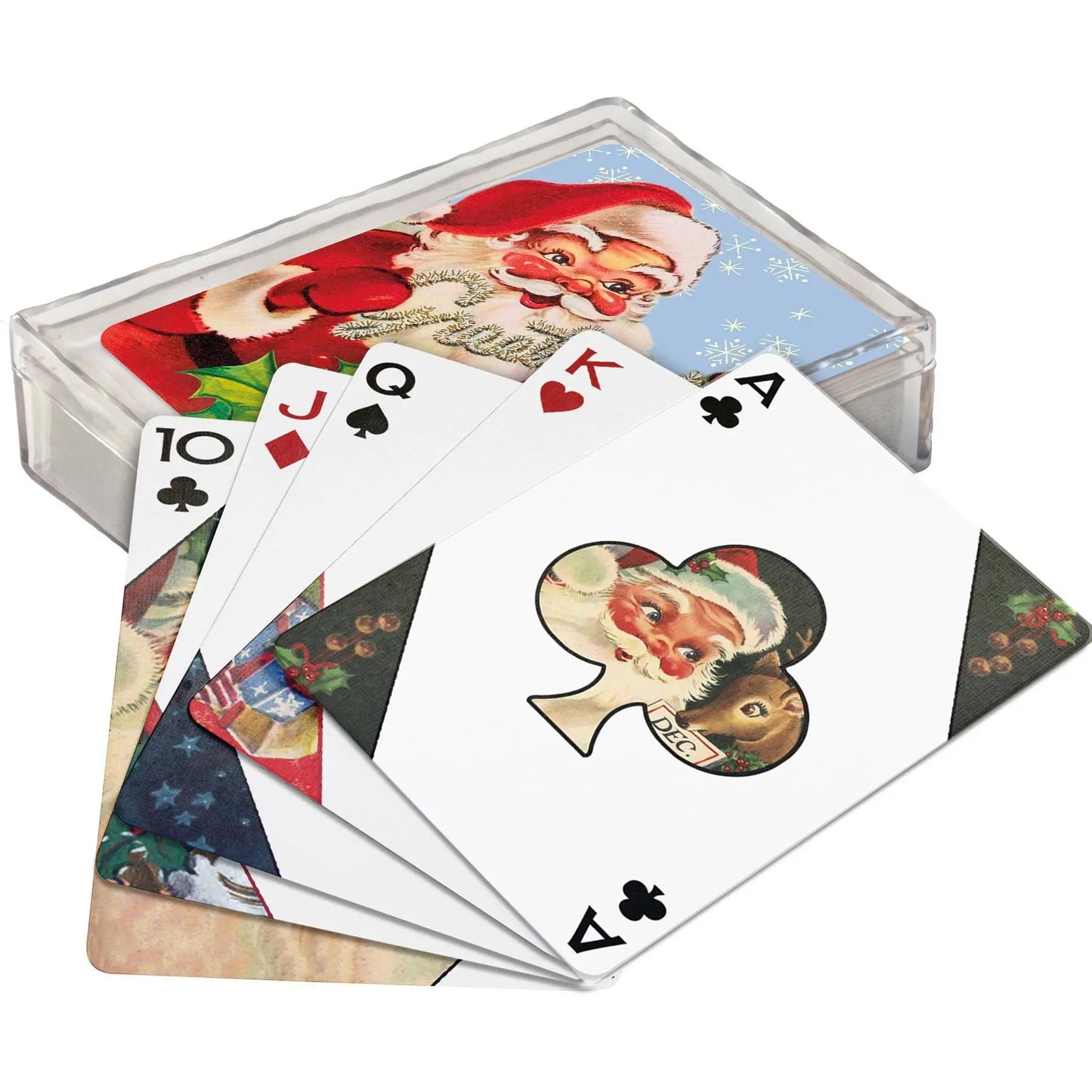 Santa Claus Playing Cards Primitives by Kathy