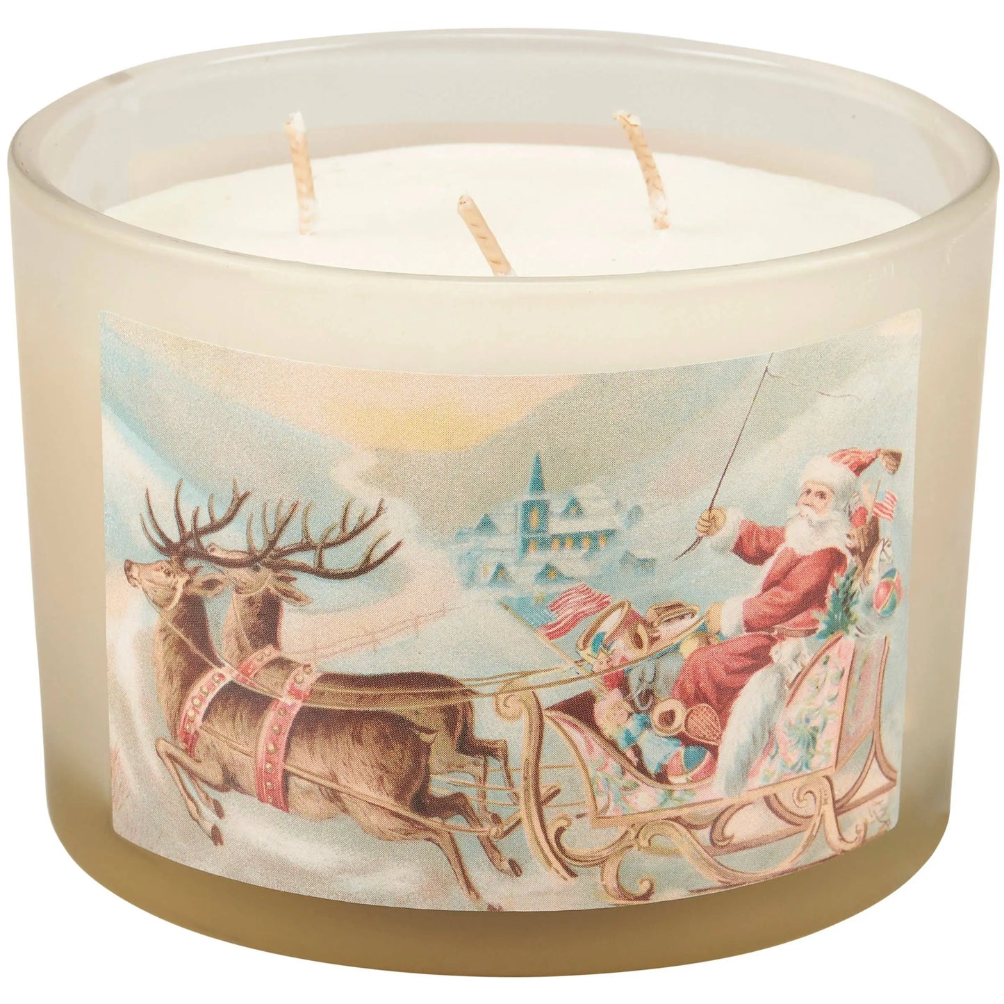 Santa Sleigh Candle Primitives by Kathy