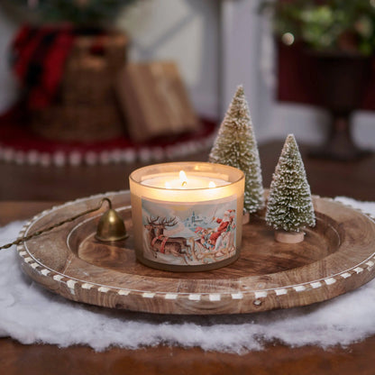 Santa Sleigh Candle Primitives by Kathy