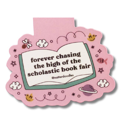 Scholastic Book Fair Magnetic Bookmark – 90s Kid Nostalgia NatterDoodle