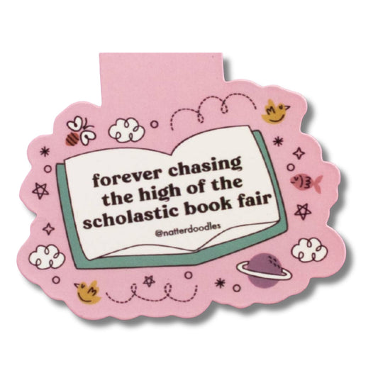 Scholastic Book Fair Magnetic Bookmark – 90s Kid Nostalgia NatterDoodle