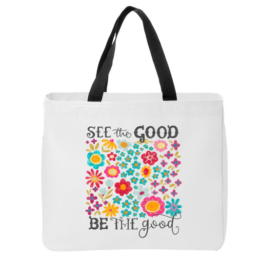 Positivity Floral Tote Bags