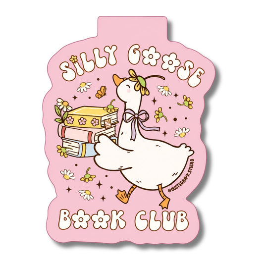 Silly Goose Book Club Magnetic Bookmark – Funny Reader Gift NatterDoodle