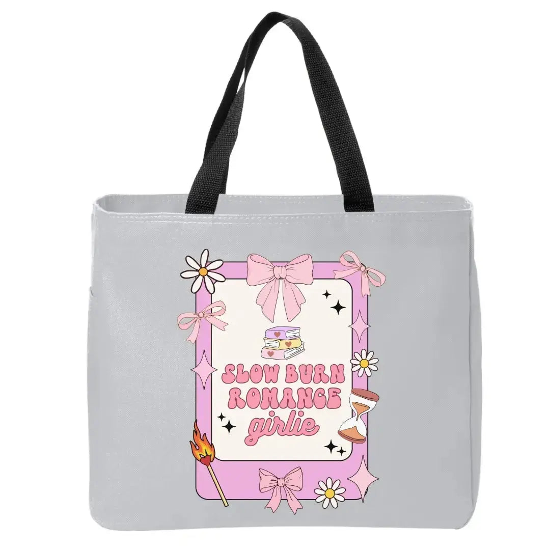 Slow Burn Romance Girlie Tote Bag