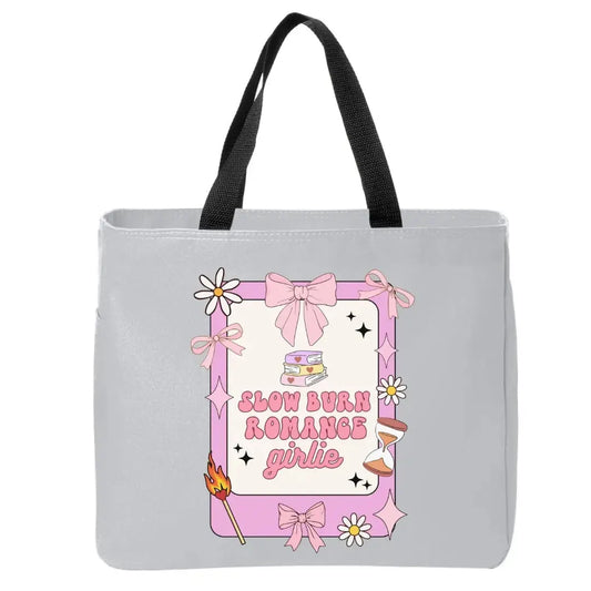 Slow Burn Romance Girlie Tote Bag