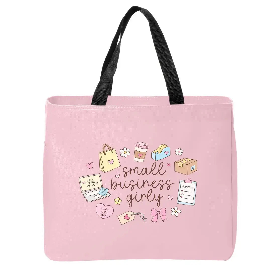 Small Business Girly Doodles Tote Bag