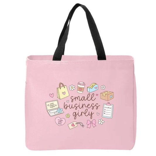 Small Business Girly Doodles Tote Bag