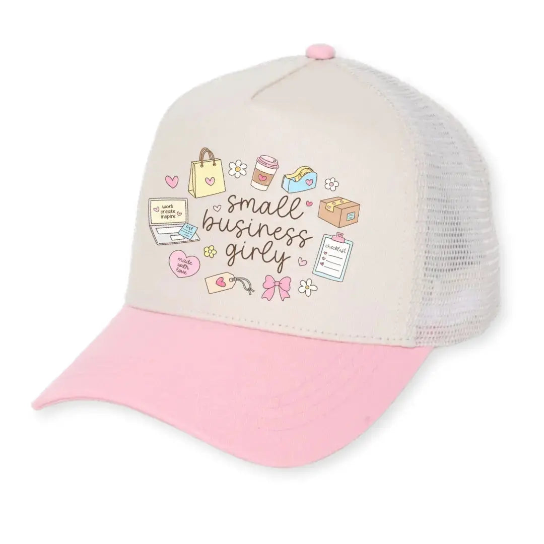Small Business Girly Hat Doodles