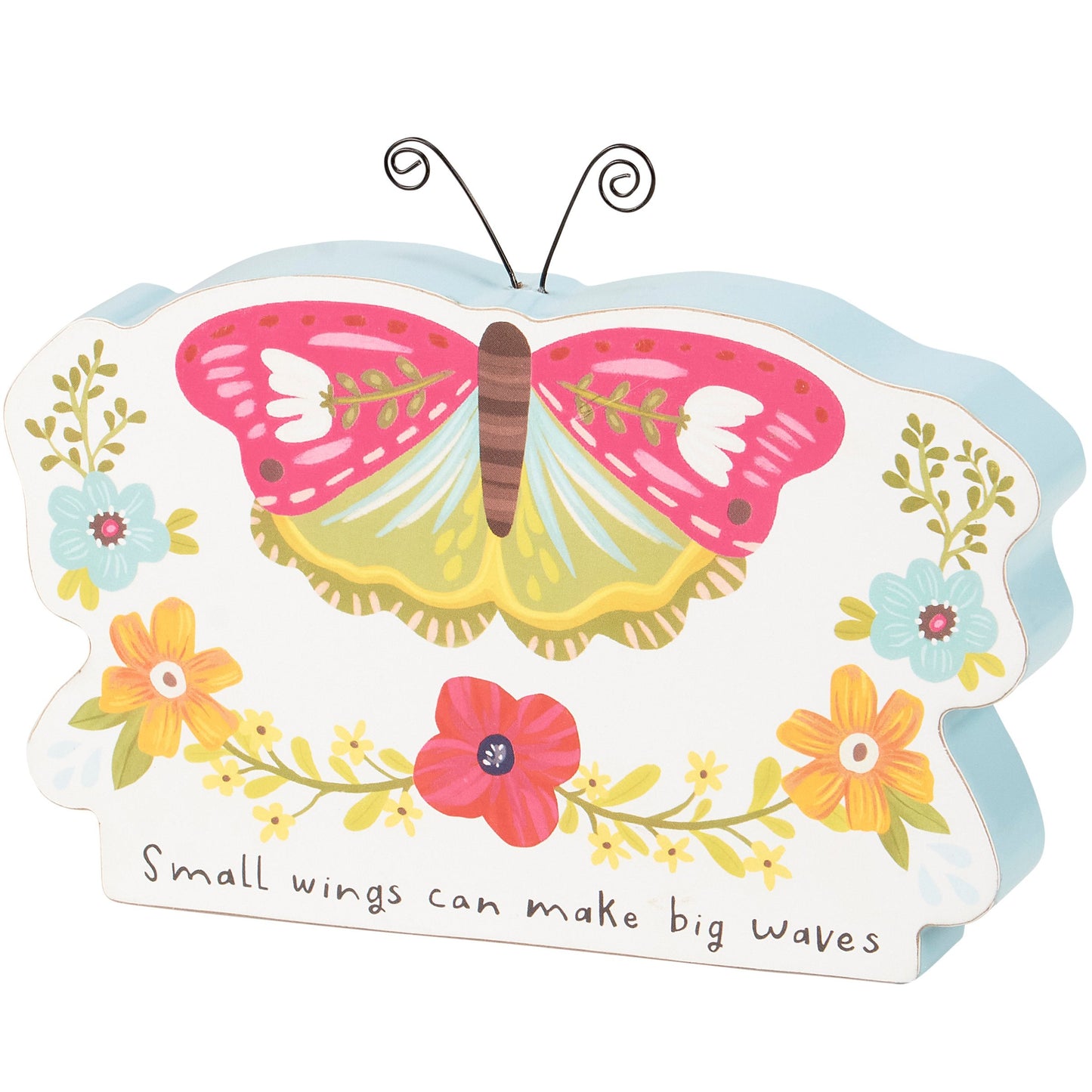 Small Wings Can Make Big Waves Butterfly Shelf Sitter Primitives by Kathy
