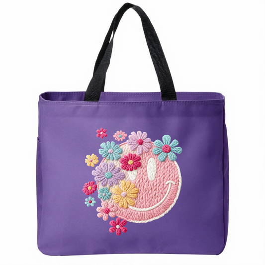 Positivity Floral Tote Bags