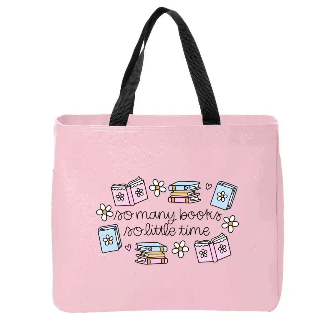 So Many Books So Little Time Doodles Bookish Tote Bag