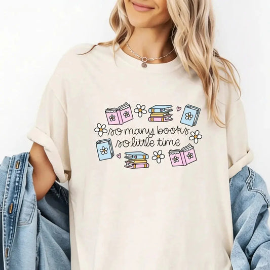 So Many Books So Little Time T-Shirt Doodles