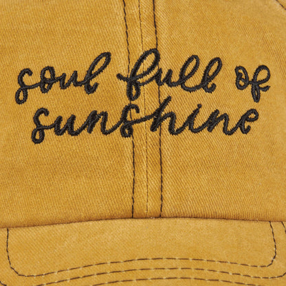 Soul Full Of Sunshine Baseball Cap Primitives by Kathy