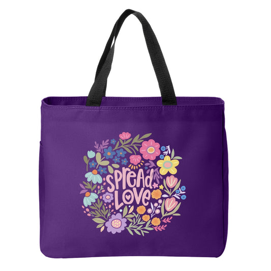 Positivity Floral Tote Bags