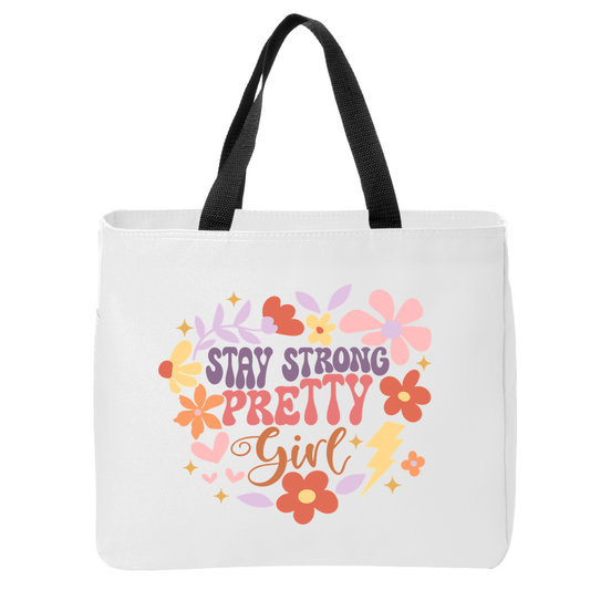 Positivity Floral Tote Bags