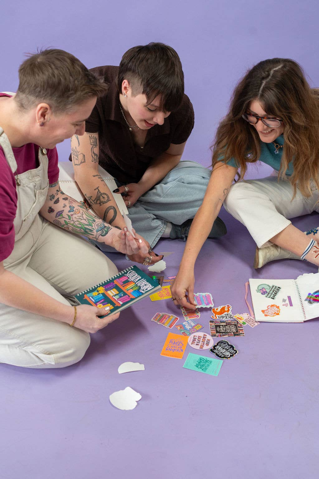 Sticker Library – Colorful Reading Reusable Sticker Book NatterDoodle