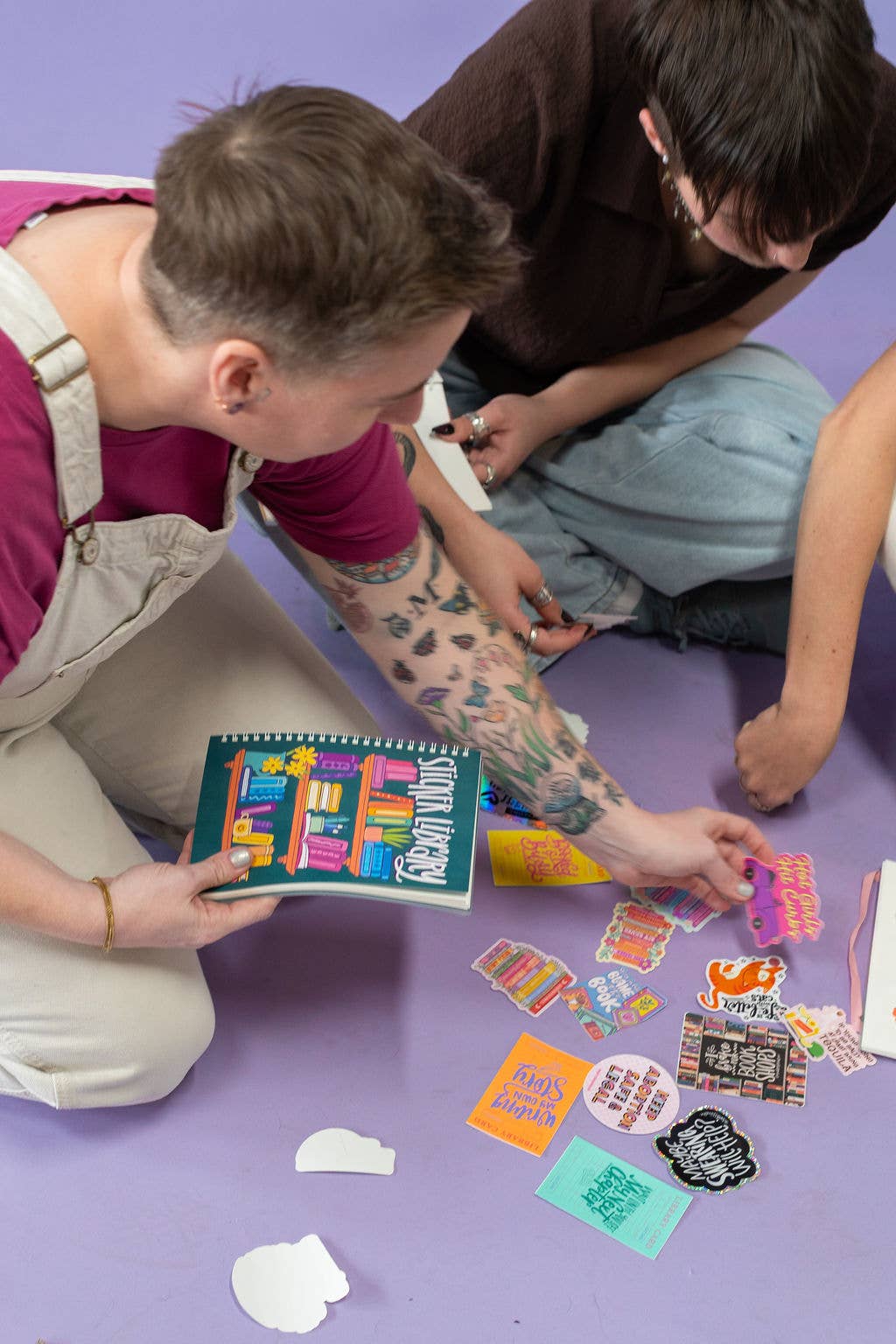 Sticker Library – Colorful Reading Reusable Sticker Book NatterDoodle