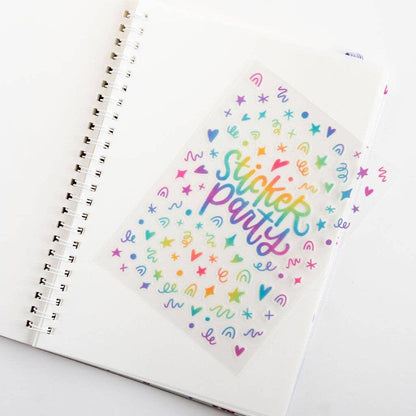 Sticker Party Album – Rainbow Reusable Sticker Book