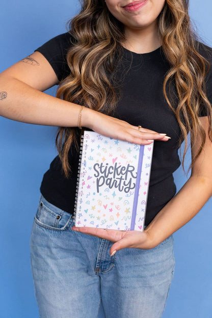 Sticker Party Album – Rainbow Reusable Sticker Book NatterDoodle