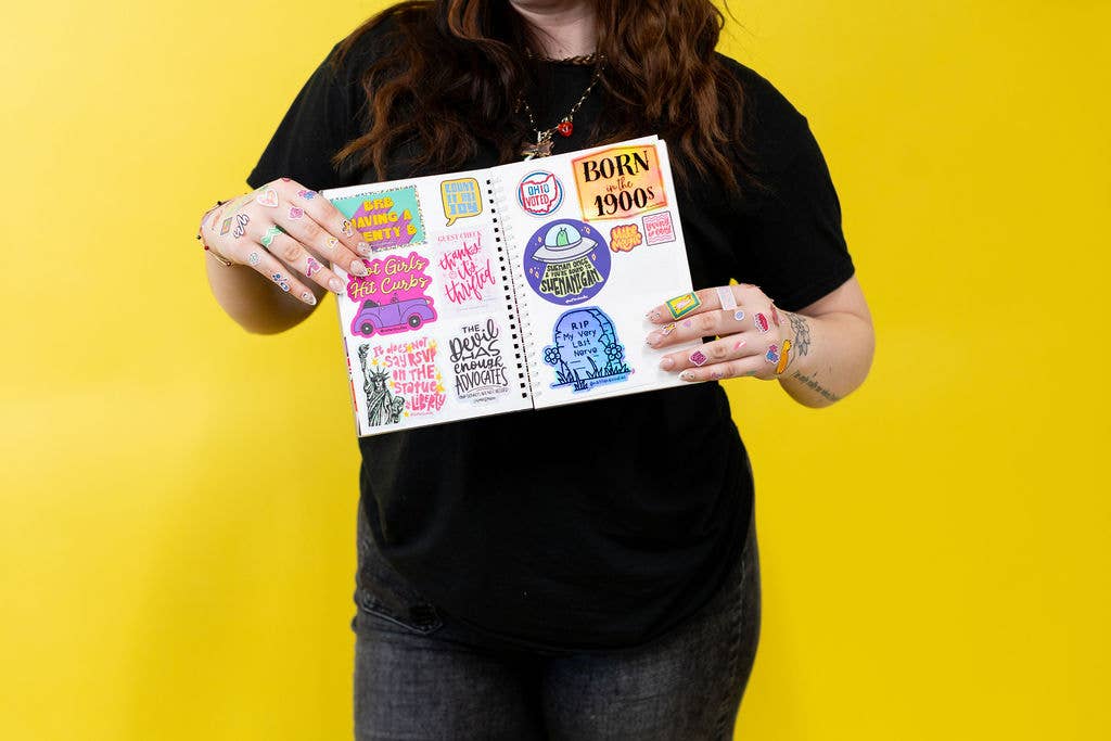 Sticker Playground Album – Playful Reusable Sticker Book NatterDoodle