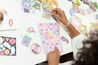 Sticker Playground Album – Playful Reusable Sticker Book NatterDoodle