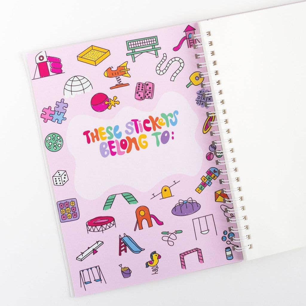 Sticker Playground Album – Playful Reusable Sticker Book