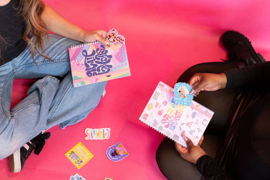 Sticker Playground Album – Playful Reusable Sticker Book NatterDoodle
