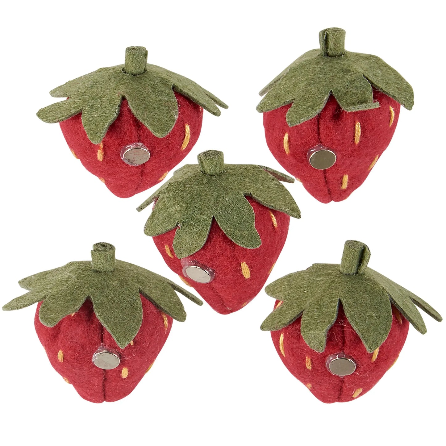 Strawberry Felt Magnet Set