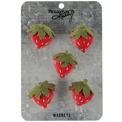 Strawberry Felt Magnet Set