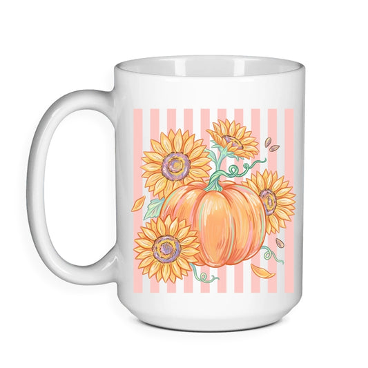 Sunflower Pumpkin - Halloween Mug