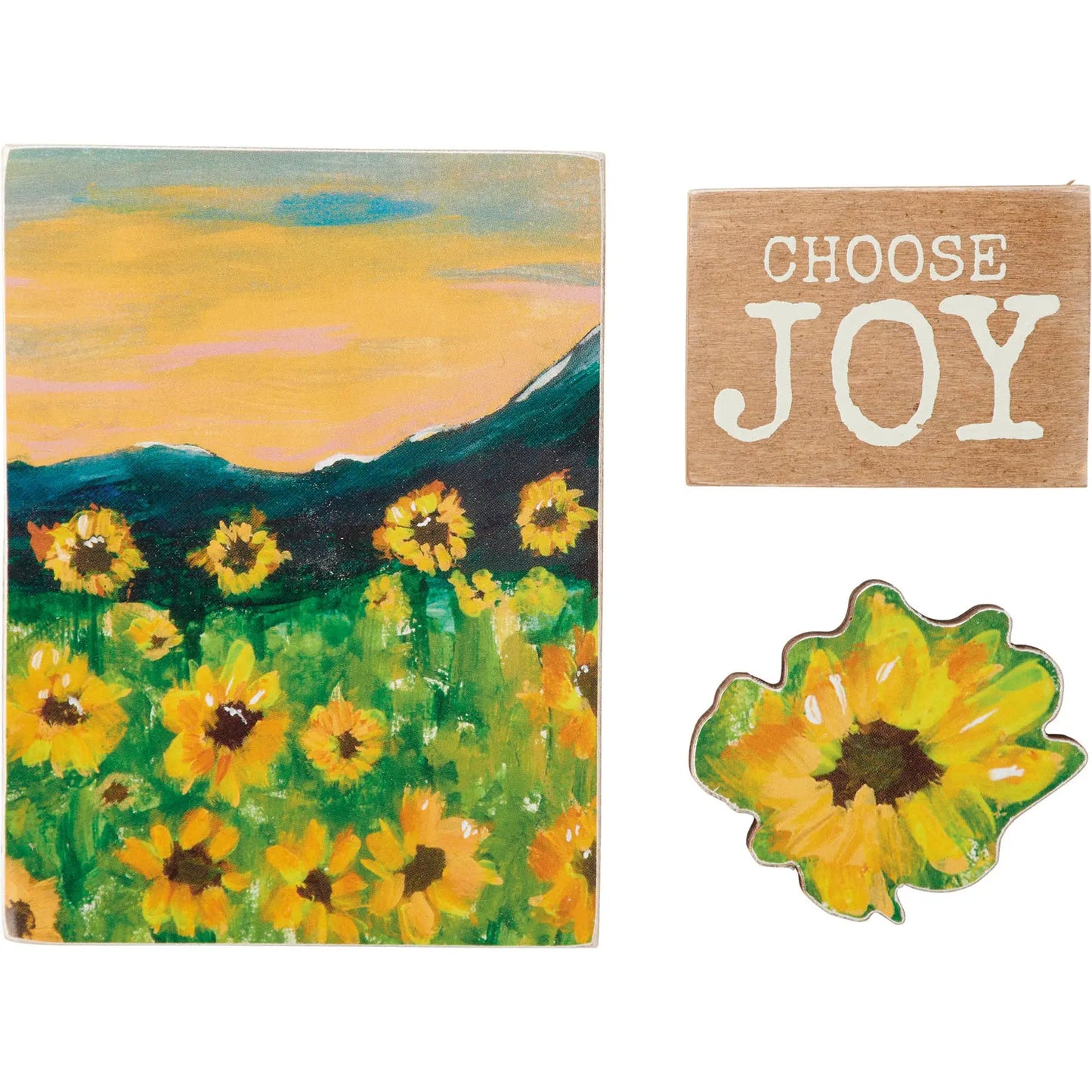 Sunshine And Sunflowers Magnet Set - Just So Happy