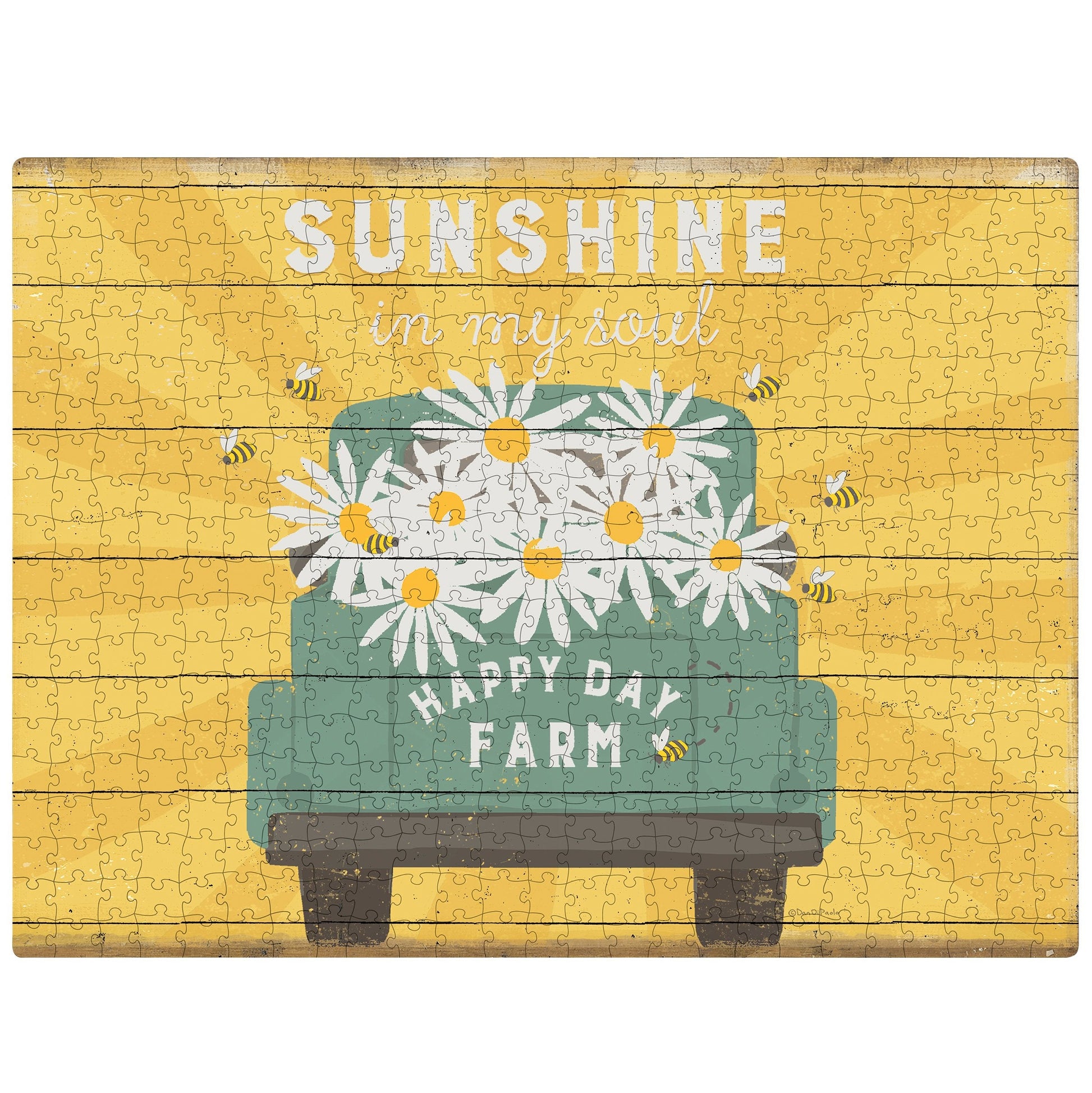 Sunshine Happy Day Farm Puzzle Primitives by Kathy