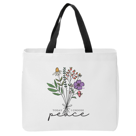 Positivity Floral Tote Bags