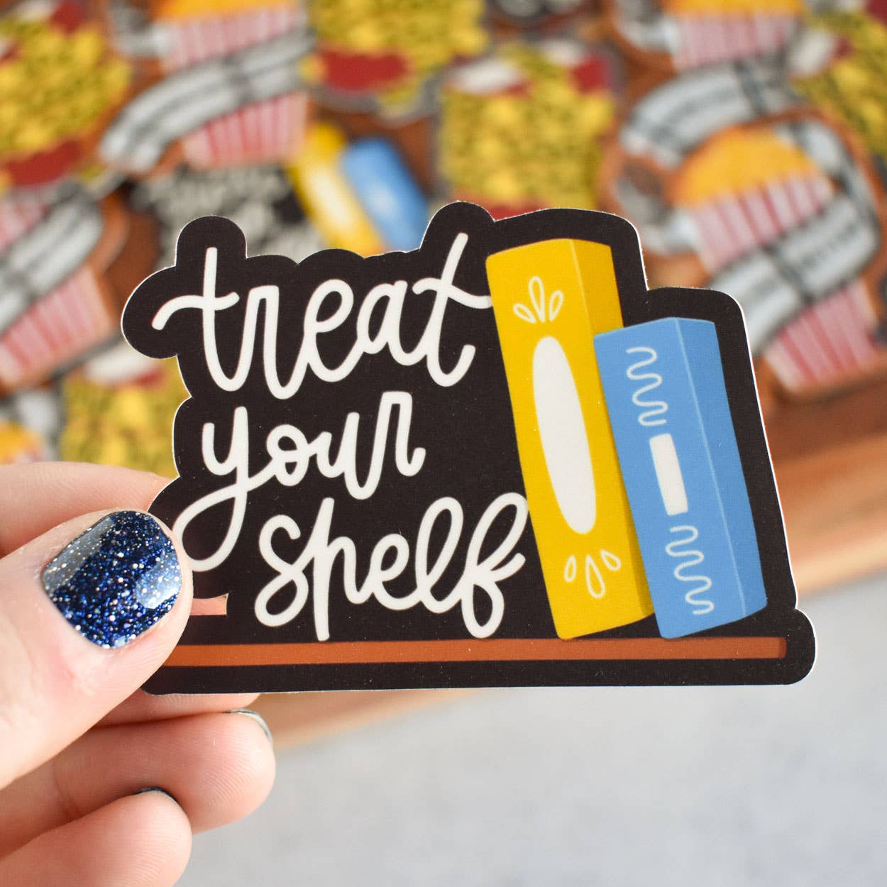 Treat Your Shelf Sticker | Bookish Vinyl Sticker Kyn You Believe It