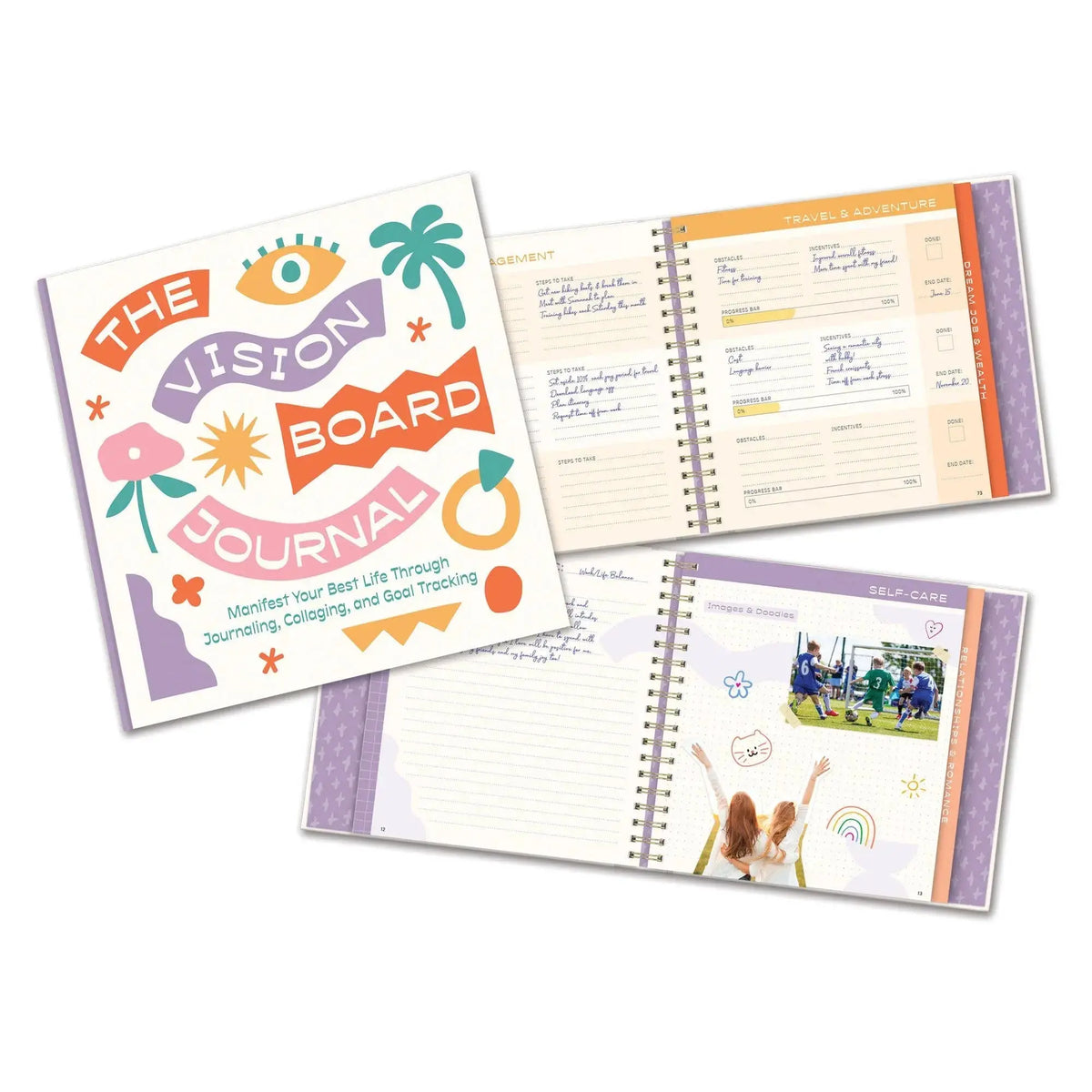 Vision Board Journal with Guided Prompts