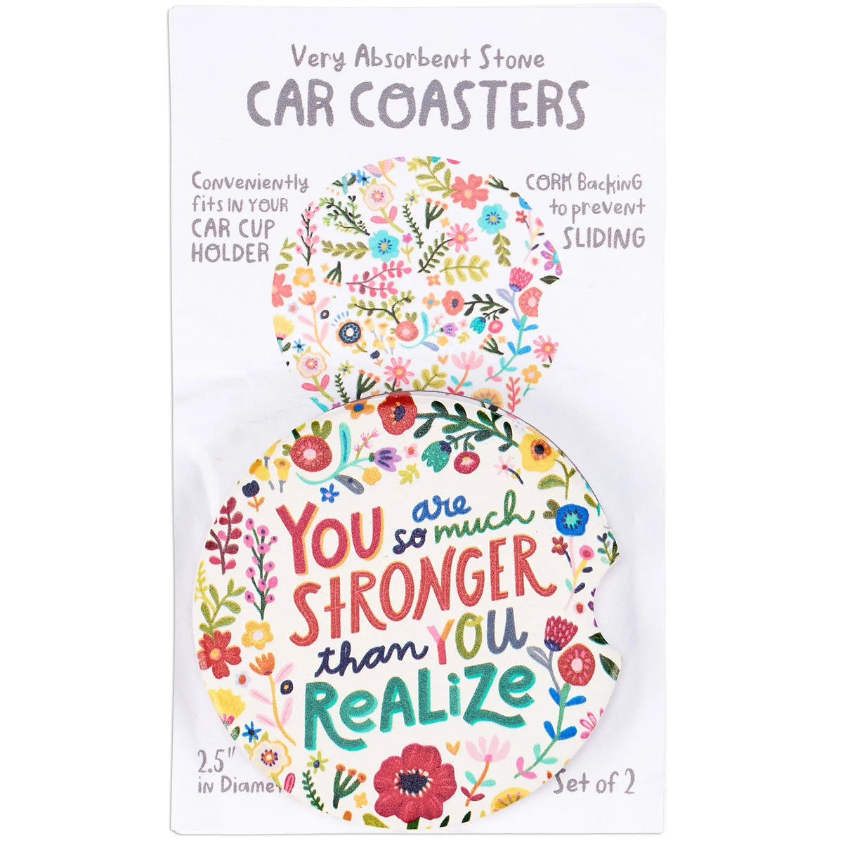 Inspirational Car Coasters | Cute Car Accessories