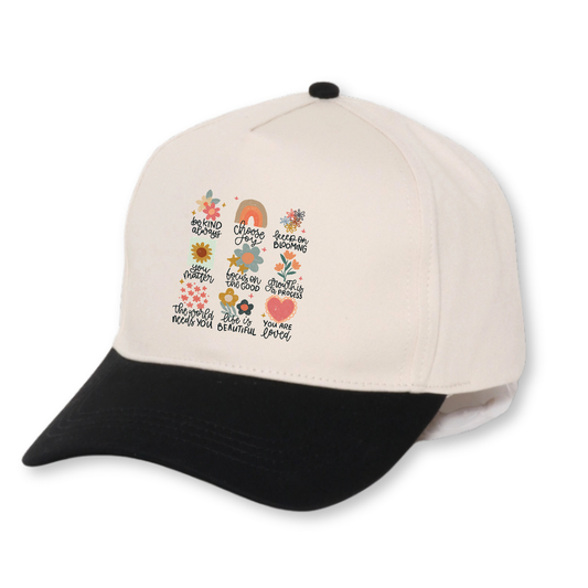 Positivity Floral Hats