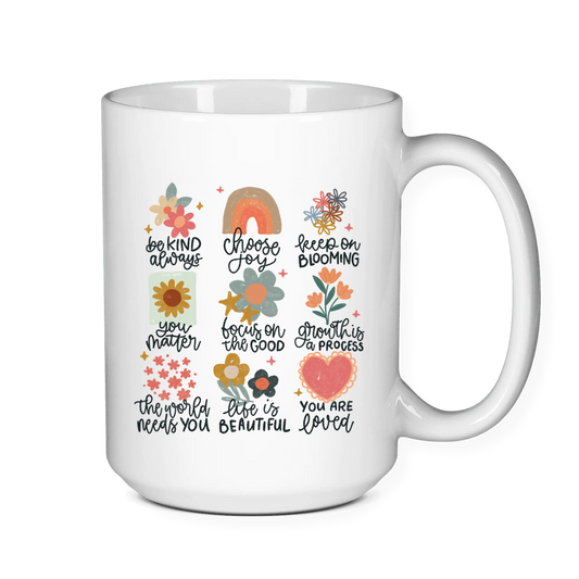 Positivity Floral Mugs