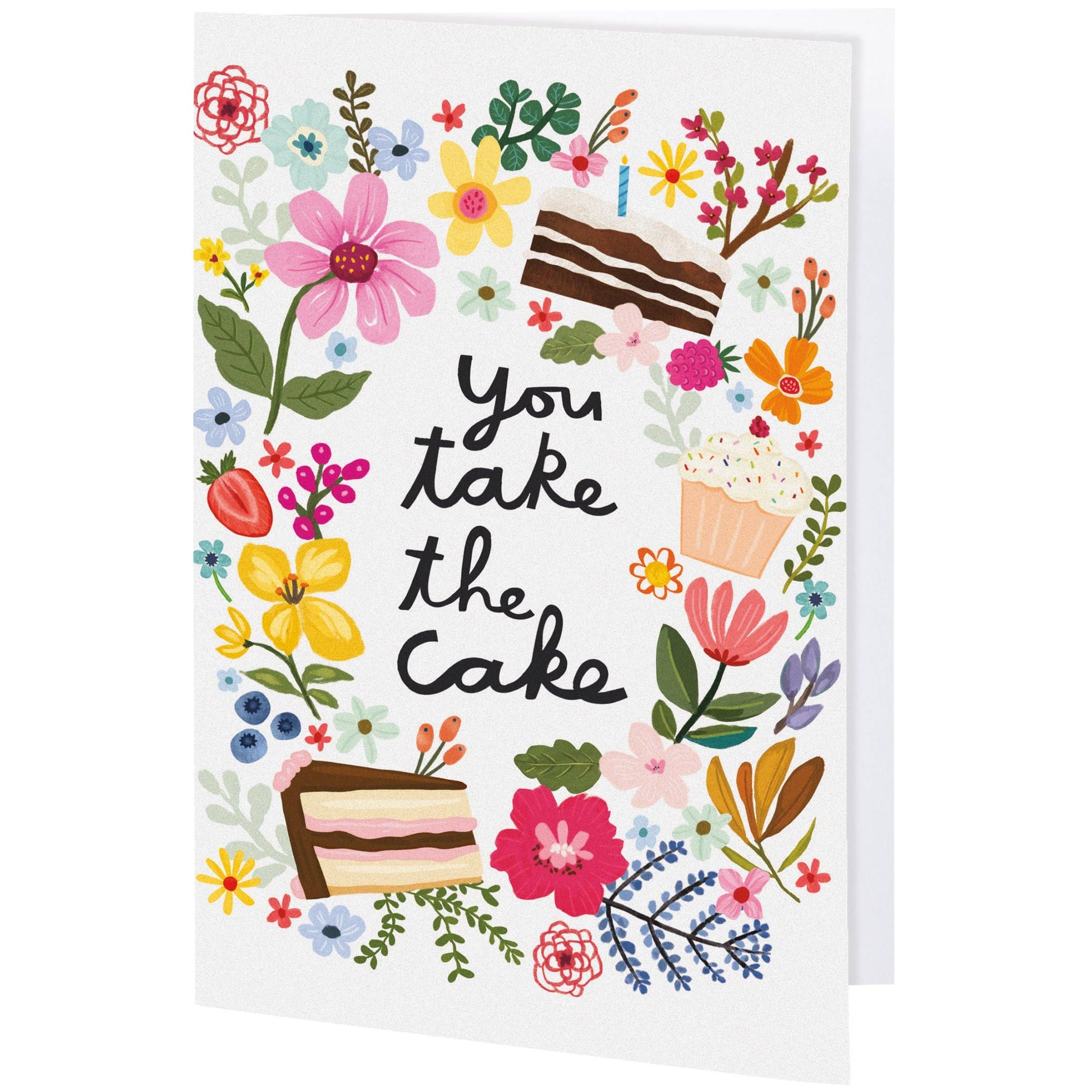 You Take The Cake Greeting Card Primitives by Kathy