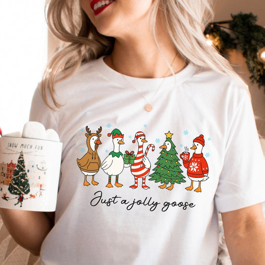 Just a Jolly Goose Christmas T-Shirt