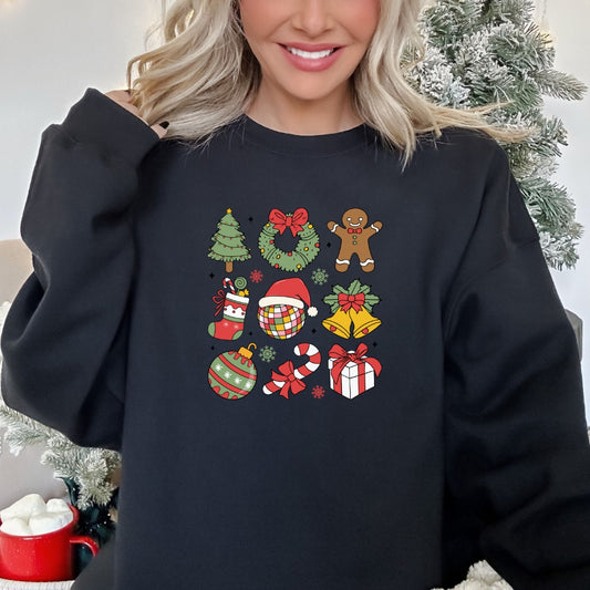 Disco Ball Christmas Sweatshirt