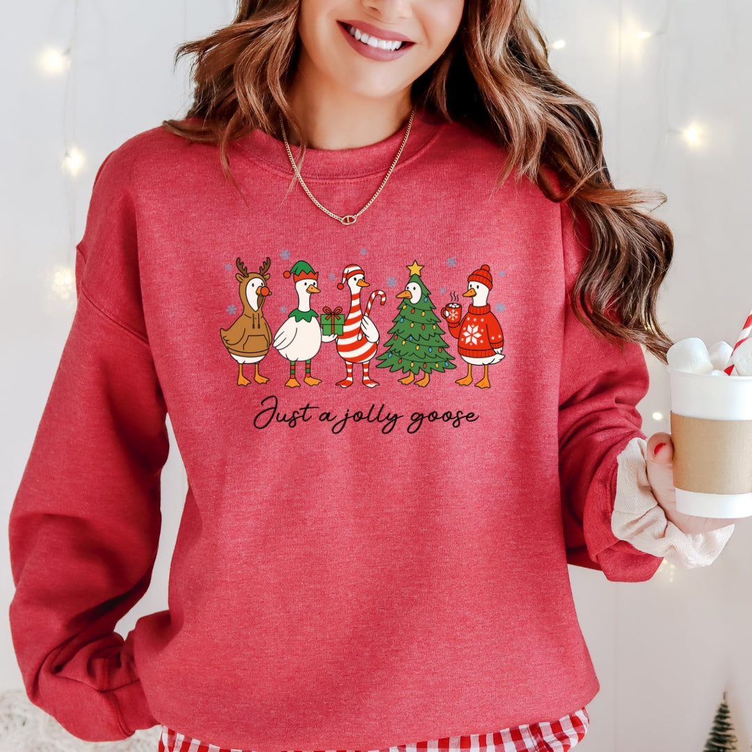 Just a Jolly Goose Christmas Sweatshirt
