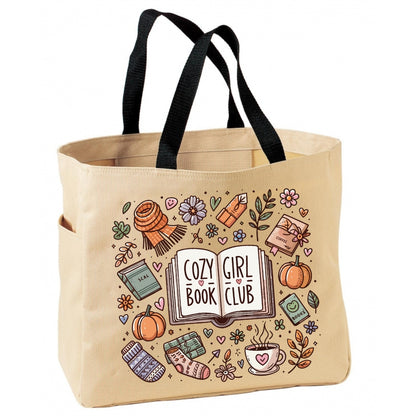 Cozy Girl Book Club Tote Bag