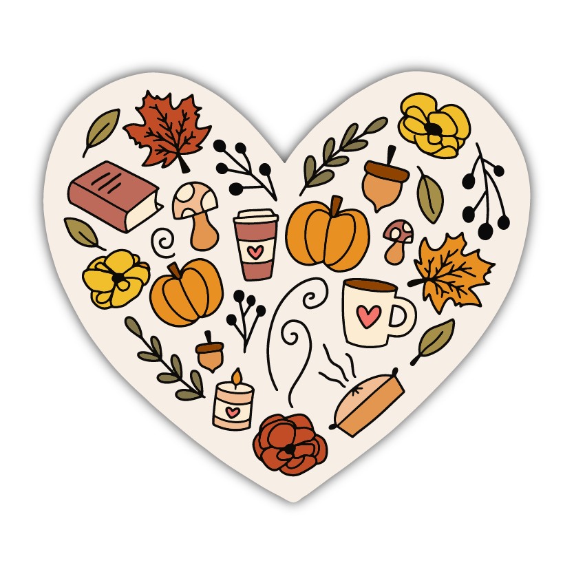 I Love Fall Sticker