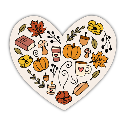 I Love Fall Sticker