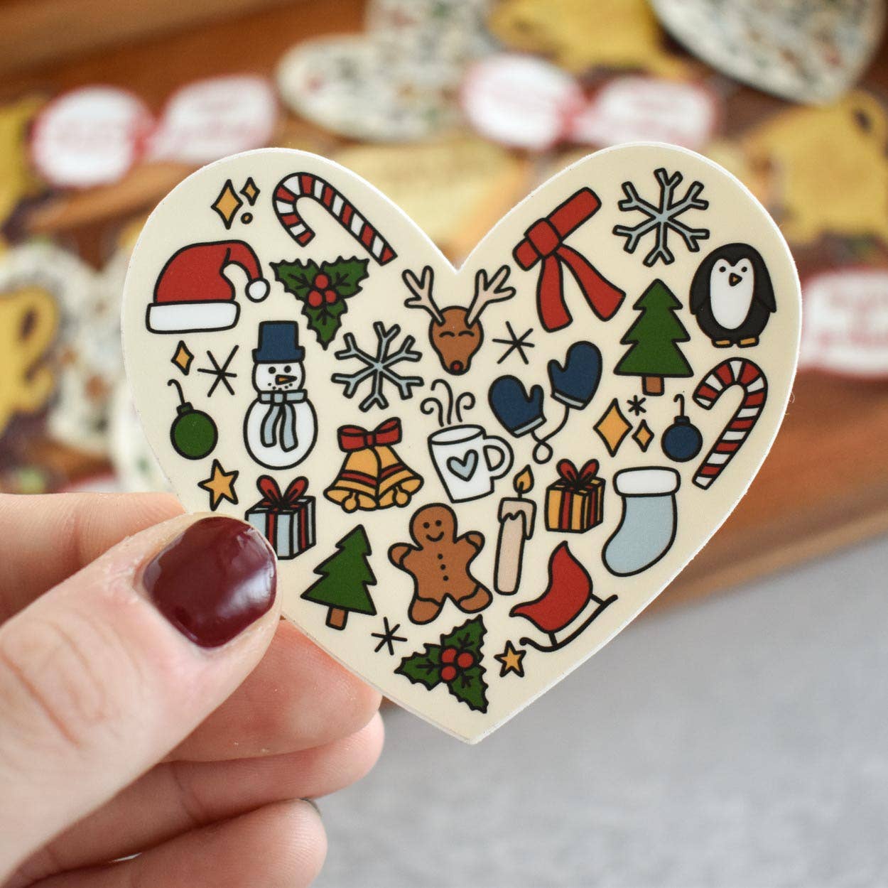 I Love Christmas Sticker