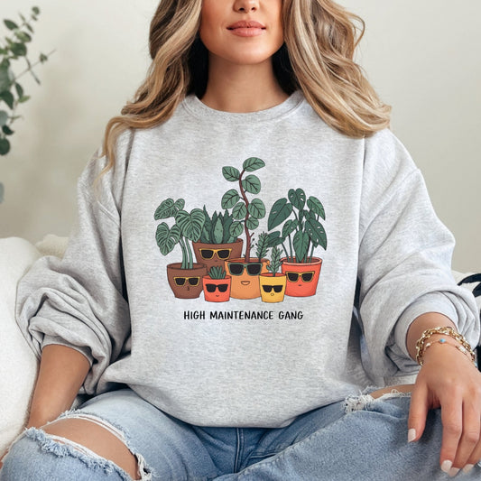 High Maintenance Gang Plants Crewneck Sweatshirt