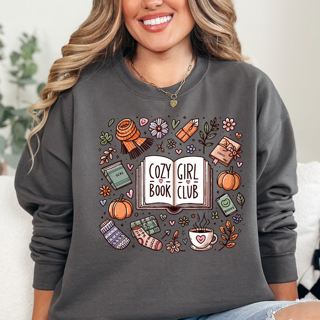Cozy Girl Book Club Collection Sweatshirt Bundle - Includes All 3 Items