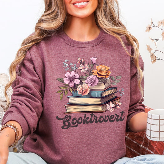 Booktrovert Bookish Crewneck Sweatshirt